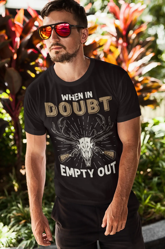 ULTRABASIC Graphic Men's T-Shirt When In Doubt Empty Out - Deer Hunting Tee Shirt