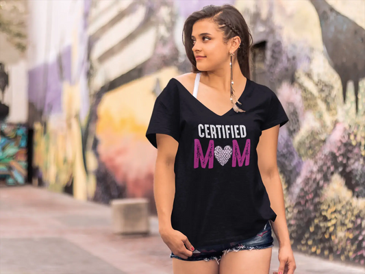 ULTRABASIC Women's T-Shirt Certified Mom - Heart Short Sleeve Tee Shirt Tops