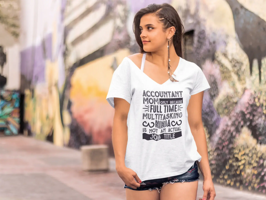 ULTRABASIC Women's T-Shirt Accountant Mom Job Title - Short Sleeve Tee Shirt Tops