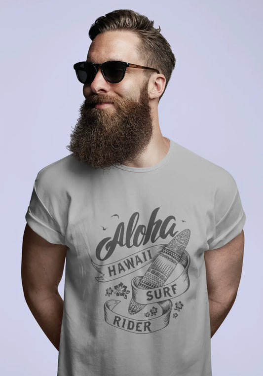 ULTRABASIC Men's Novelty T-Shirt Aloha Hawaii Surf Rider - Surfing Tee Shirt