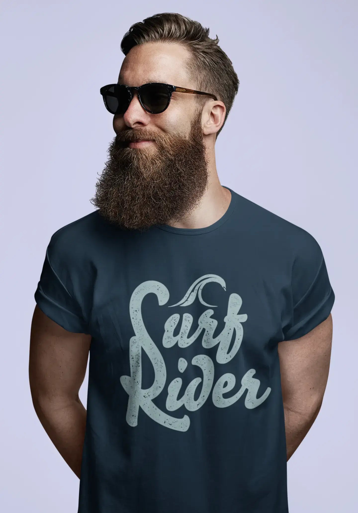 ULTRABASIC Men's Novelty T-Shirt Surf Rider - Surfing Sport Tee Shirt