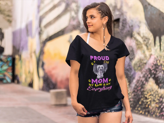 ULTRABASIC Women's T-Shirt Proud Day - Chinese Crested Dog Mom - My Baby is My Everything