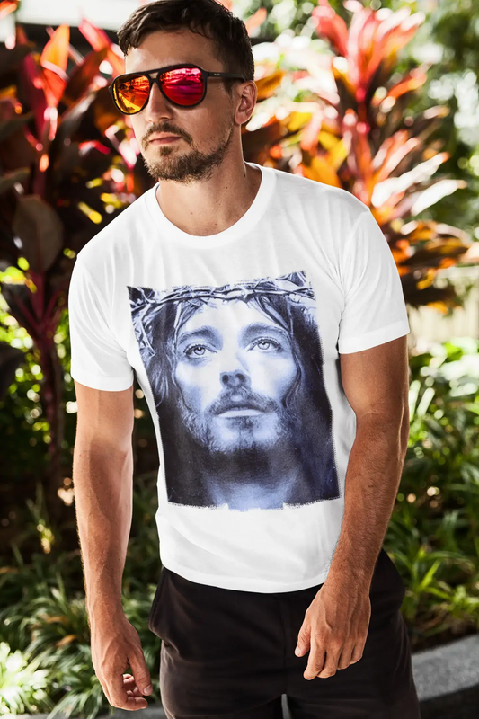 Jésus Christ Bleu : T-shirt Homme Celebrity Star ONE IN THE CITY