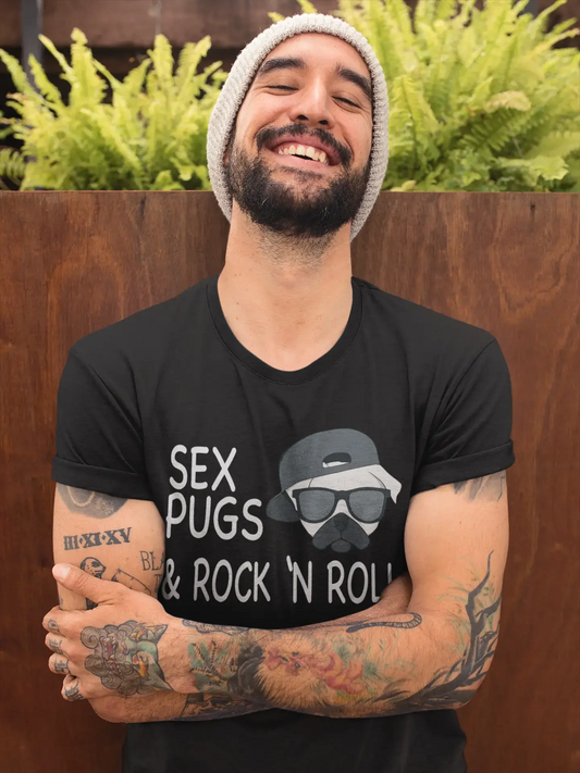Sex Pugs Rock n Roll T-shirt homme ONE IN THE CITY 00192