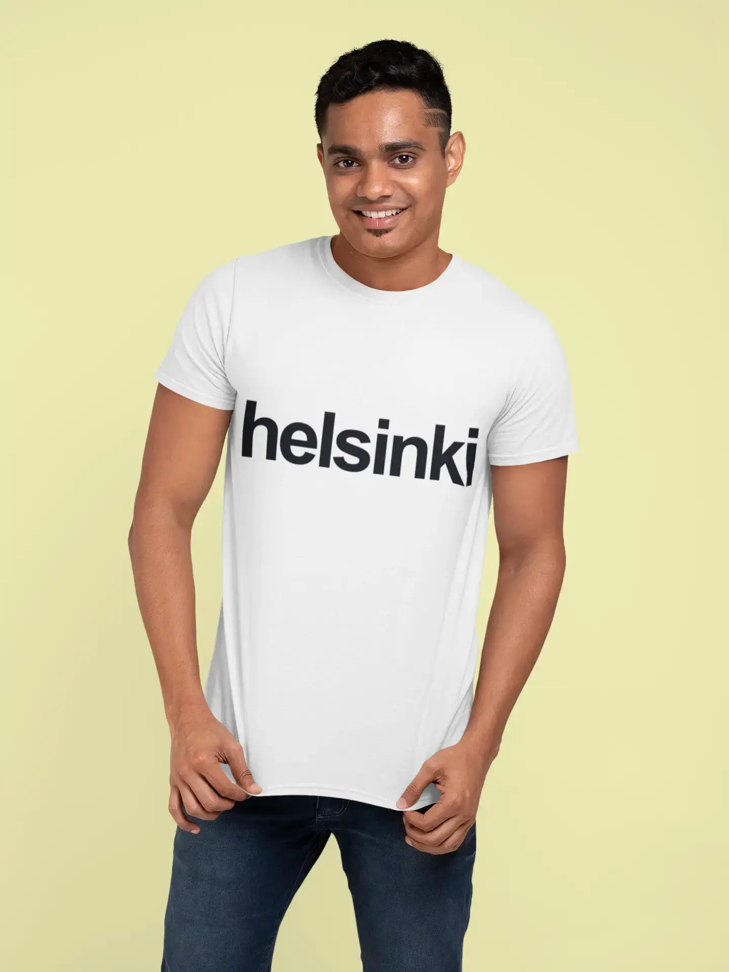 Helsinki Homme manches courtes Col rond T-shirt 00047