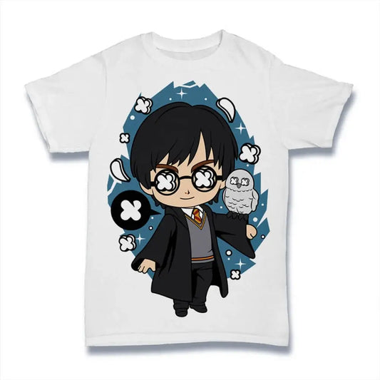 Men's Graphic T-Shirt Fictional Character - Boy Wizard - Fantasy Novel Serie Eco-Friendly Limited Edition Short Sleeve Tee-Shirt Vintage Birthday Gift Novelty