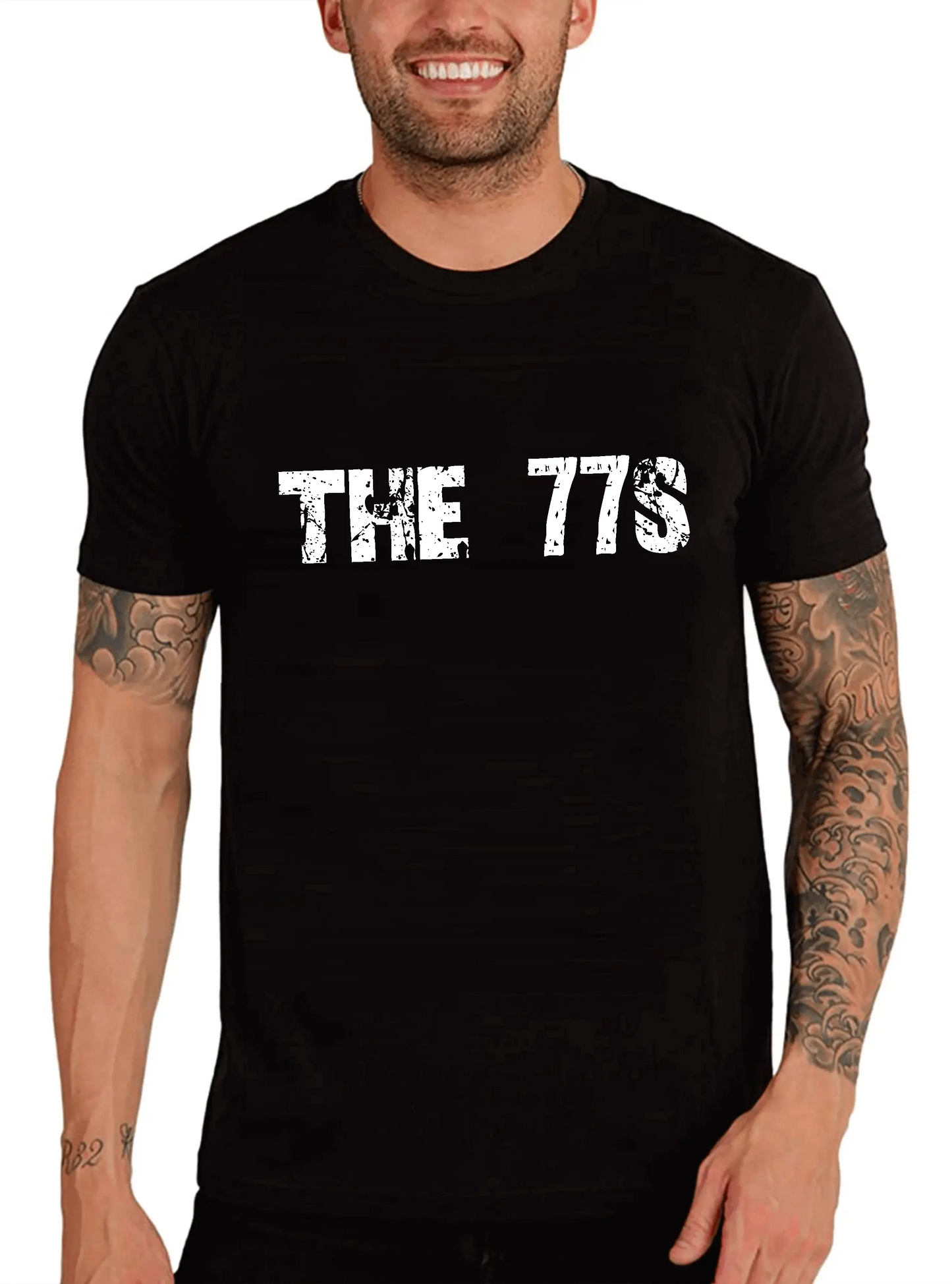 Men's Graphic T-Shirt The 77s 77th Birthday Anniversary 77 Year Old Gift 1947 Vintage Eco-Friendly Short Sleeve Novelty Tee
