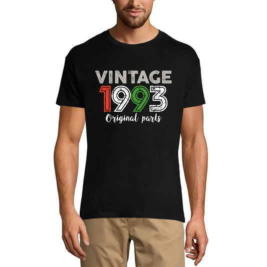 Men's Graphic T-Shirt Original Parts 1993 31st Birthday Anniversary 31 Year Old Gift 1993 Vintage Eco-Friendly Short Sleeve Novelty Tee