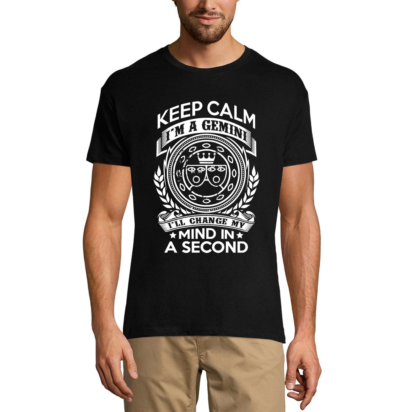 ULTRABASIC T-Shirt Homme Keep Calm I'm a Gemini - Anniversaire Signe du Zodiaque Chemise