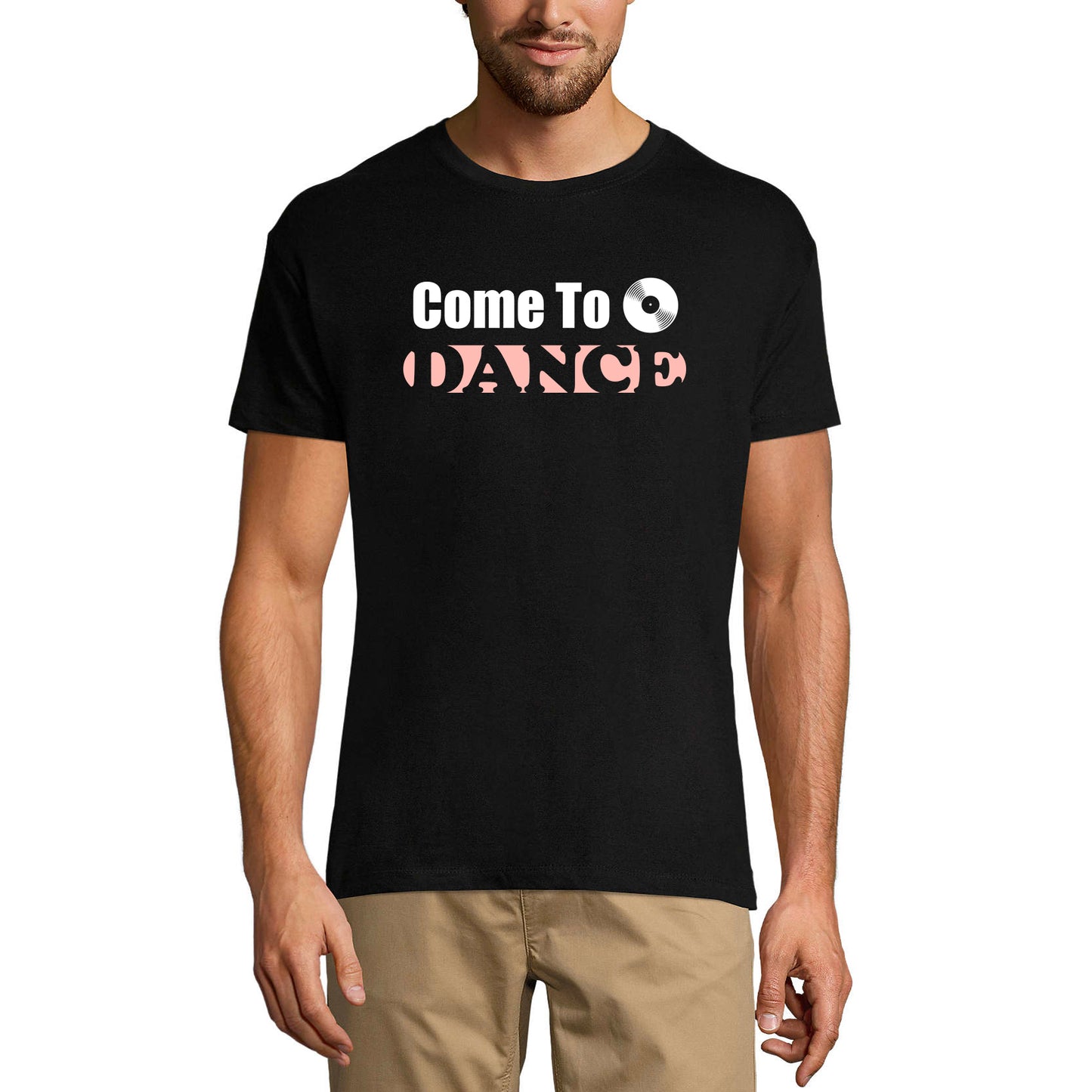 ULTRABASIC Men's Graphic T-Shirt Come to Dance - Music Dancing Shirt for Men