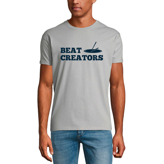 ULTRABASIC Men's Graphic T-Shirt Beat Creators - Funny Music Shirt for Drummer