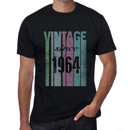 1964, Vintage Since 1964 Men's T-shirt Black Birthday Gift 00502 - ultrabasic-com