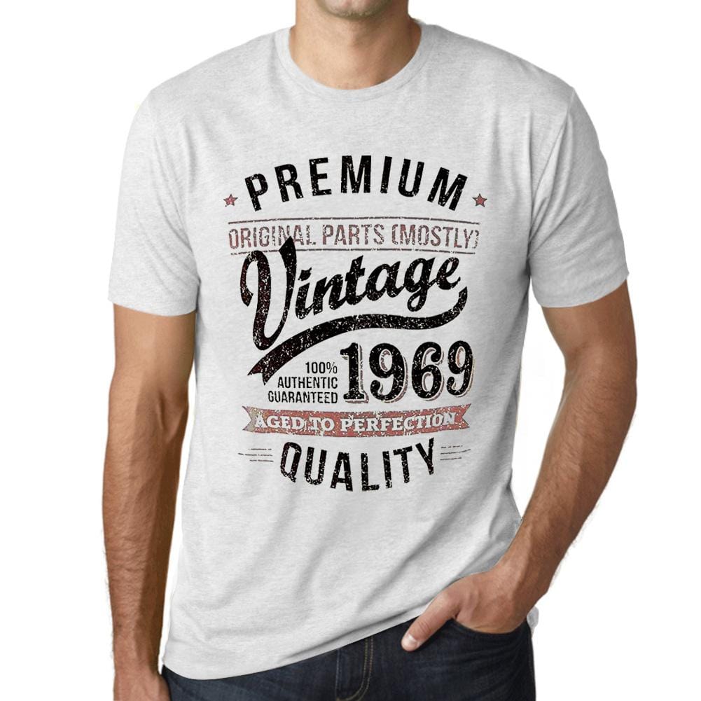 Graphic Men's 1969 Vintage Year - Birthday Gift For 50 Years Unisex T-Shirt Vintage White - Ultrabasic