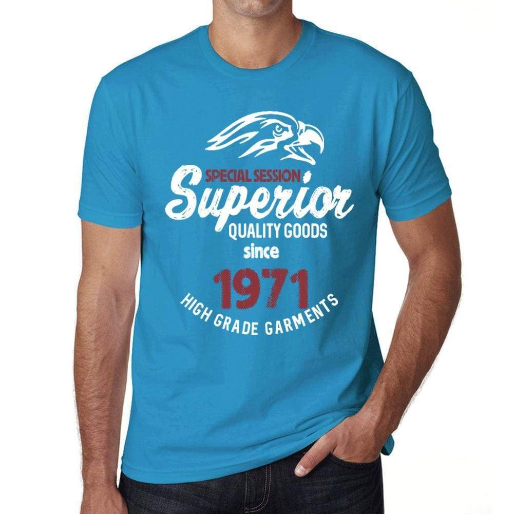 1971, Special Session Superior Since 1971 Mens T-shirt Blue Birthday Gift 00524 - ultrabasic-com