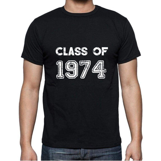 1974, Class of, black, Men's Short Sleeve Round Neck T-shirt 00103 - ultrabasic-com