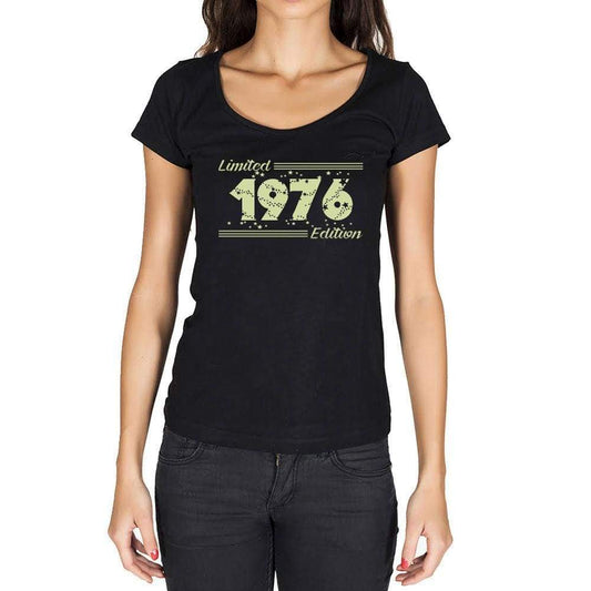 1976 Limited Edition Star, Women's T-shirt, Black, Birthday Gift 00383 - ultrabasic-com