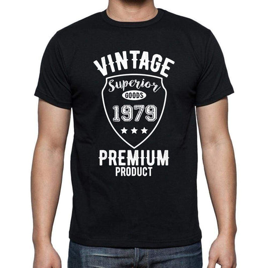 1979 Vintage superior, black, Men's Short Sleeve Round Neck T-shirt 00102 - ultrabasic-com