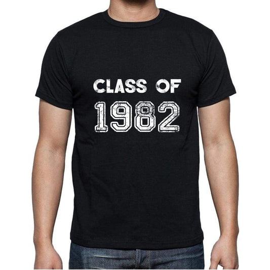 1982, Class of, black, Men's Short Sleeve Round Neck T-shirt 00103 - ultrabasic-com