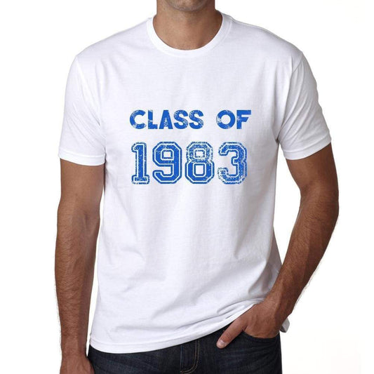1983, Class of, white, Men's Short Sleeve Round Neck T-shirt 00094 - ultrabasic-com
