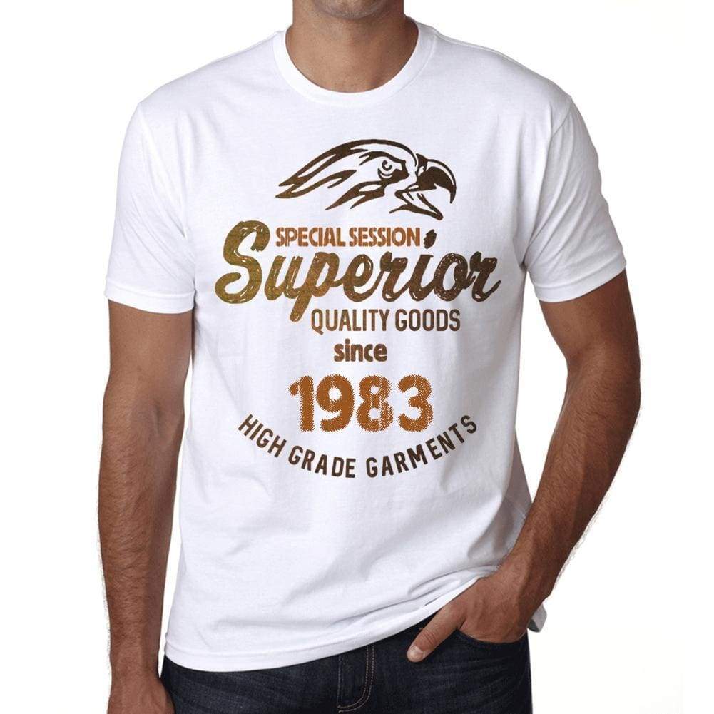 1983, Special Session Superior Since 1983 Mens T-shirt White Birthday Gift 00522 - ultrabasic-com