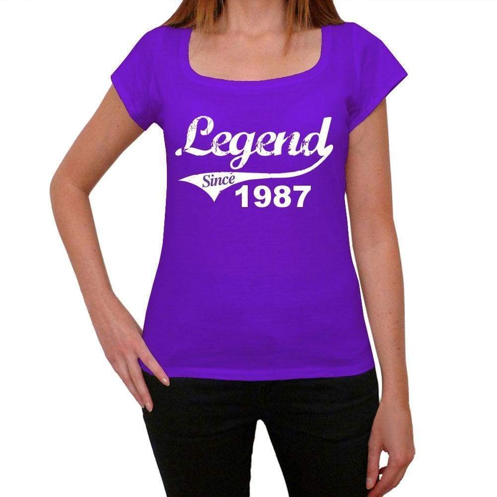 1987, Legend Since Womens T shirt Purple Birthday Gift 00131 - ultrabasic-com
