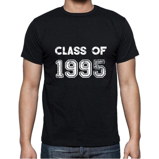1995 Class Of Black Mens Short Sleeve Round Neck T-Shirt 00103 - Black / S - Casual