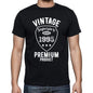 1995 Vintage Superior Black Mens Short Sleeve Round Neck T-Shirt 00102 - Black / S - Casual