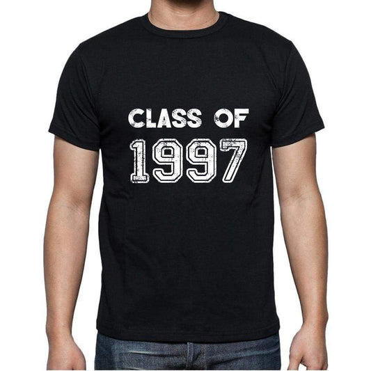 1997 Class Of Black Mens Short Sleeve Round Neck T-Shirt 00103 - Black / S - Casual