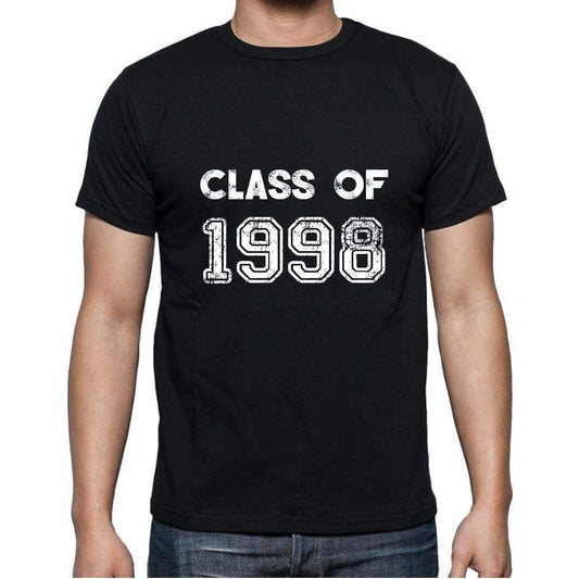 1998 Class Of Black Mens Short Sleeve Round Neck T-Shirt 00103 - Black / S - Casual