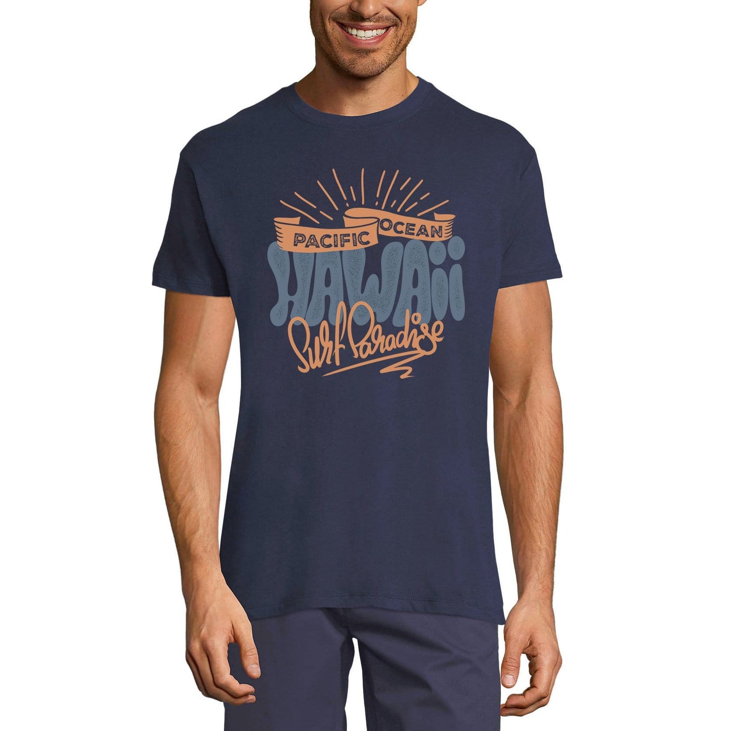 ULTRABASIC Men's Novelty T-Shirt Pacific Ocean Hawaii - Surf Paradise Tee Shirt