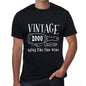 2000 Aging Like A Fine Wine Mens T-Shirt Black Birthday Gift 00458 - Black / Xs - Casual