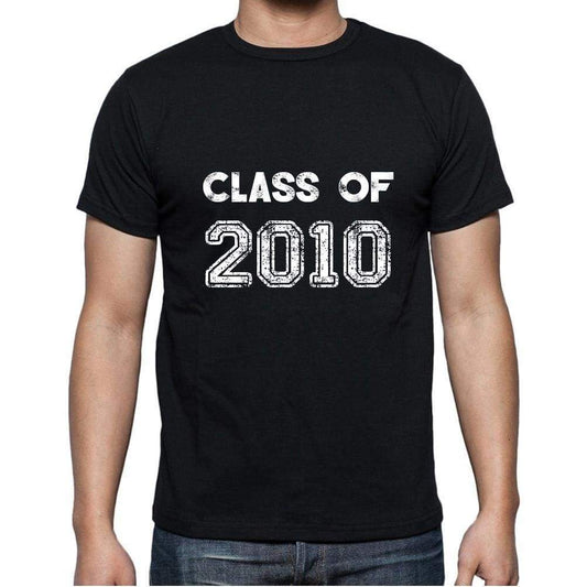 2010 Class Of Black Mens Short Sleeve Round Neck T-Shirt 00103 - Black / S - Casual