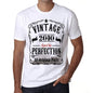 2010 Vintage Aged To Perfection Mens T-Shirt White Birthday Gift 00488 - White / Xs - Casual