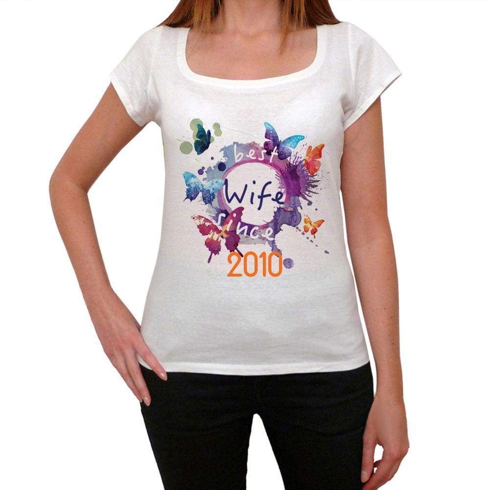 2010 Womens Short Sleeve Round Neck T-Shirt 00142 - Casual