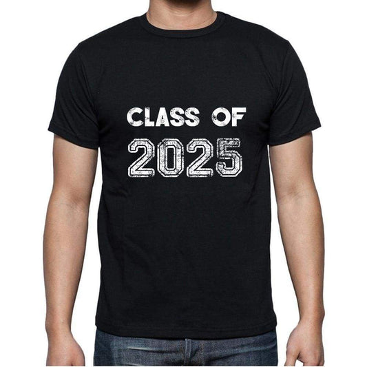 2025 Class Of Black Mens Short Sleeve Round Neck T-Shirt 00103 - Black / S - Casual
