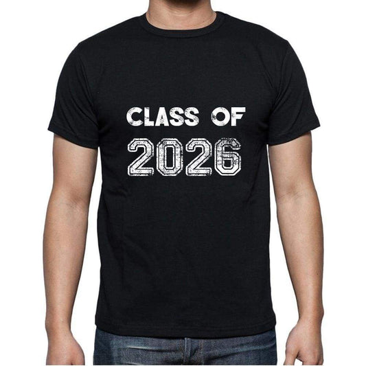 2026 Class Of Black Mens Short Sleeve Round Neck T-Shirt 00103 - Black / S - Casual