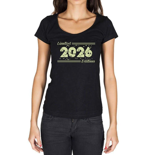 2026 Limited Edition Star Womens T-Shirt Black Birthday Gift 00383 - Black / Xs - Casual