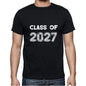 2027 Class Of Black Mens Short Sleeve Round Neck T-Shirt 00103 - Black / S - Casual
