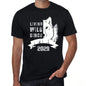 2029, Living Wild Since 2029 Men's T-shirt Black Birthday Gift 00498 - Ultrabasic