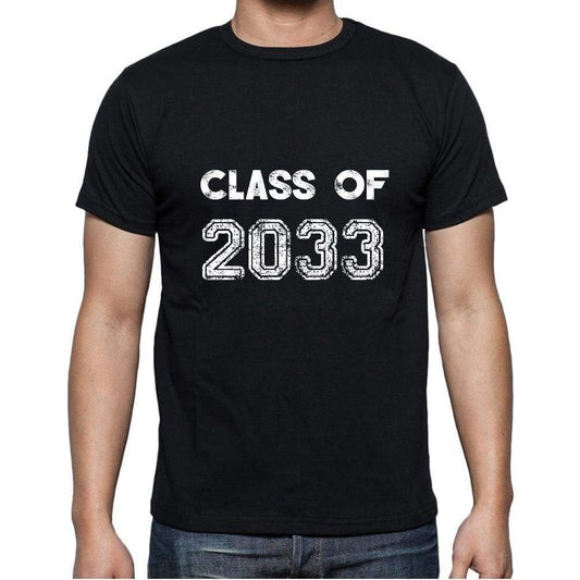 2033 Class Of Black Mens Short Sleeve Round Neck T-Shirt 00103 - Black / S - Casual