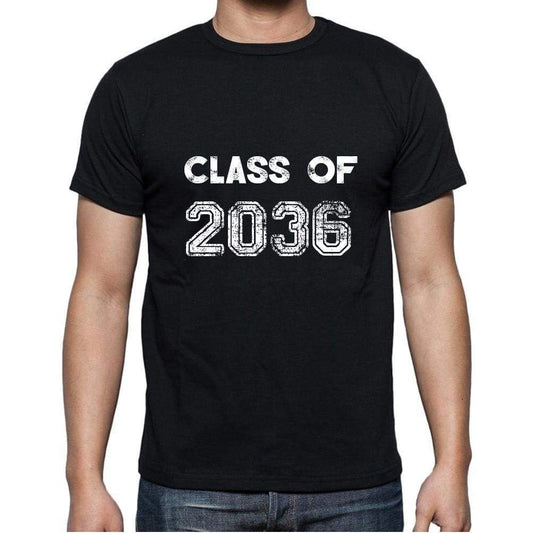 2036 Class Of Black Mens Short Sleeve Round Neck T-Shirt 00103 - Black / S - Casual