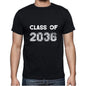2036 Class Of Black Mens Short Sleeve Round Neck T-Shirt 00103 - Black / S - Casual