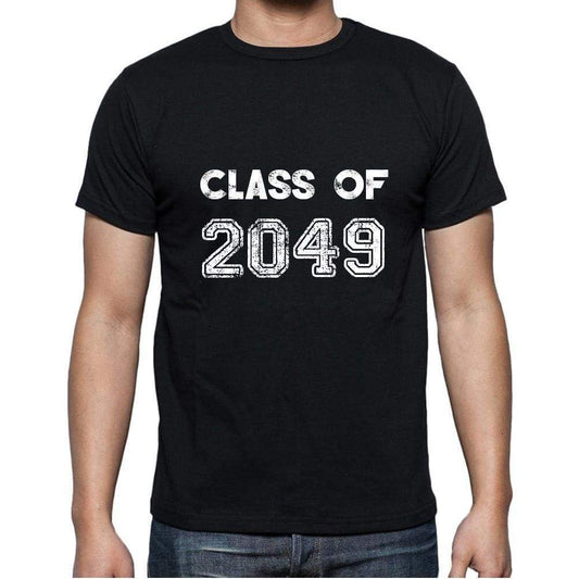 2049 Class Of Black Mens Short Sleeve Round Neck T-Shirt 00103 - Black / S - Casual