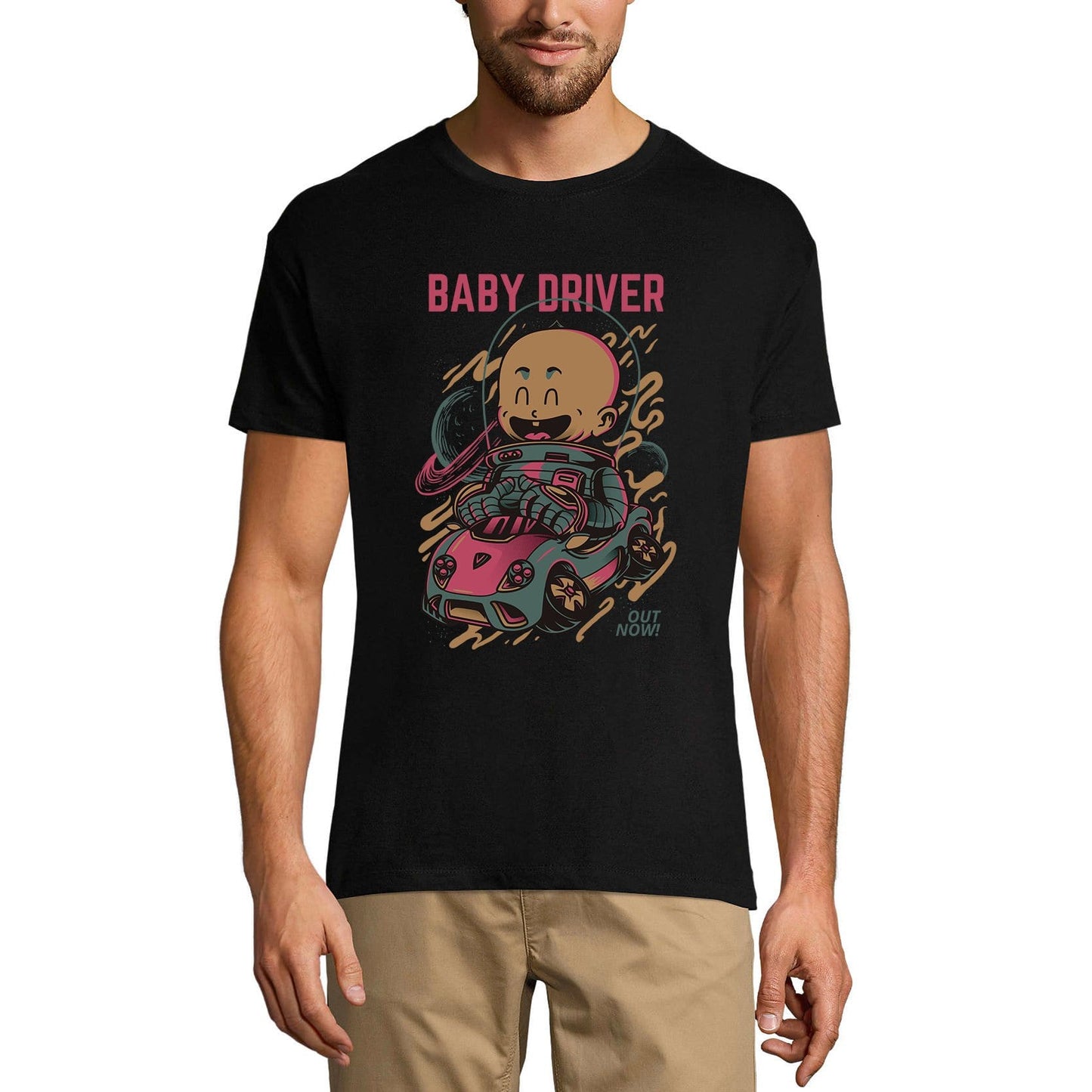 ULTRABASIC Men's Novelty T-Shirt Baby Driver Out Now - Funny Short Sleeve Tee Shirt