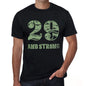 29 And Strong Men's T-shirt Black Birthday Gift 00475 - Ultrabasic