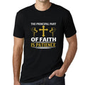 T-Shirt ULTRABASIC pour hommes La partie principale de la foi est la patience - Chemise religieuse