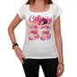 33 Calgary City With Number Womens Short Sleeve Round White T-Shirt 00008 - Casual