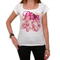 40 Pisa City With Number Womens Short Sleeve Round White T-Shirt 00008 - White / Xs - Casual