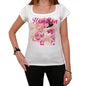 41 Hamilton City With Number Womens Short Sleeve Round White T-Shirt 00008 - White / Xs - Casual