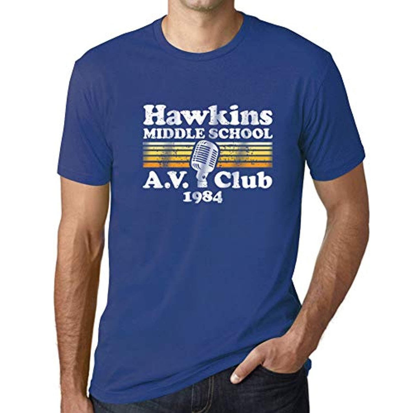 Ultrabasic - T-shirt imprimé Hawkins Middle School AV Club pour hommes